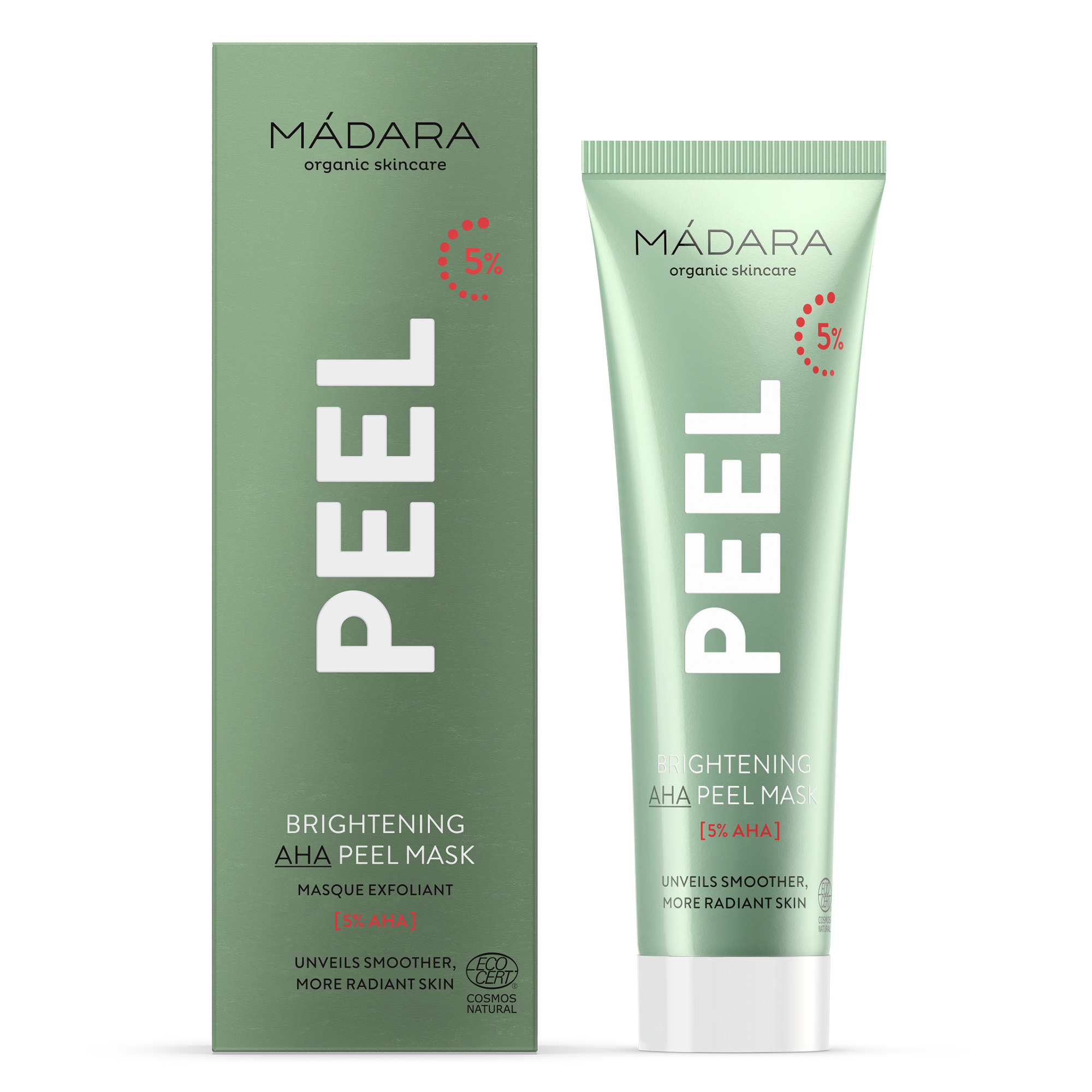 MADARA Organic Skincare PEEL Brightening AHA Peel Mask 60ml