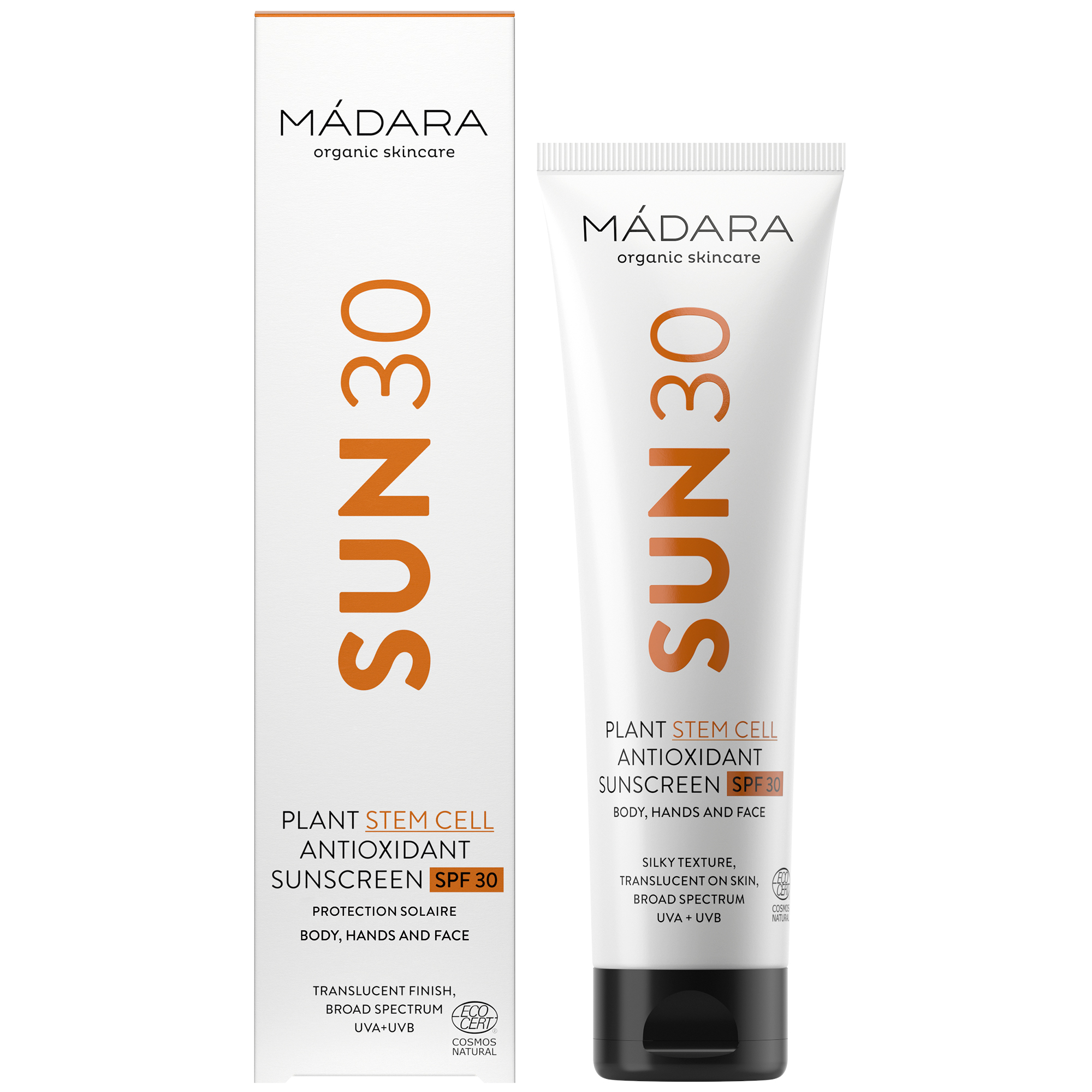 MADARA Organic Skincare Plant Stem Cell Antioxidant Sunscreen SPF 30 100ml