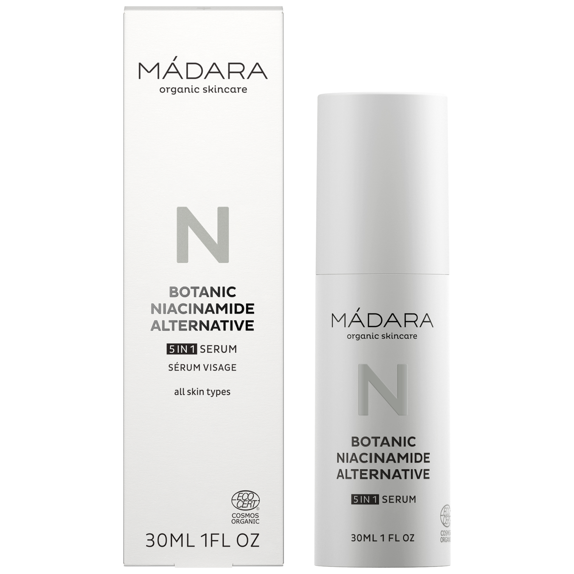 MADARA Organic Skincare BOTANIC NIACINAMIDE Alternative 5 in 1 serum 30ml